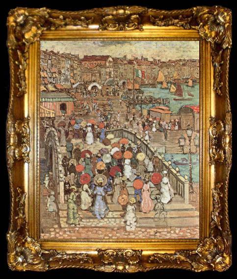 framed  Maurice Prendergast Ponte della Paglia, ta009-2